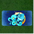 Custom Personalized License Plate Auto Tag With Aquarius Zodiac Sign