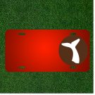 Custom Personalized License Plate With Add Names To Whale Tail Watching Sign