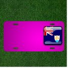 Custom Personalized Car License Plate With Add Names To Anguilla Flag Country