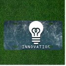 Custom Personalized License Plate Auto Tag With Innovation Light Bulb