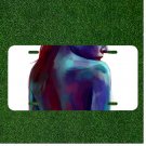 Custom Personalized License Plate Auto Tag With Womens Colorful Back