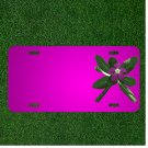 Custom Personalized Car License Plate With Add Names To Flower Periwinkle