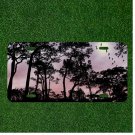 Custom Personalized License Plate Auto Tag With Amazing Purple Forest With Birds
