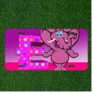 Custom Personalized License Plate Auto Tag With E For Elephant Design NEW