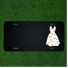 Custom Personalized License Plate With Add Names To Dress Clothing Dots Woman