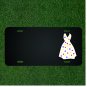 Custom Personalized License Plate With Add Names To Dress Clothing Dots Woman