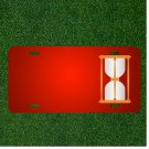 Custom Personalized License Plate With Add Names To Hourglass Time Clock Hour