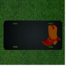 Custom Personalized License Plate With Add Names To Cowgirl Boots Western