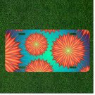 Custom Personalized Car License Plate With Background Texture Floral