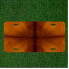 Creative Personalized Car License Plate With Background Wood Abstract Fractal