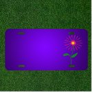 Custom Personalized License Plate With Add Names To Flower Daisy Pink Plant