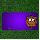 Custom Personalized License Plate With Add Names To Monkey Ape Face Funny