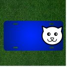Custom Personalized License Plate With Add Names To Cat Animal Face Kitty