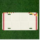 Custom Personalized License Plate Auto Tag With Cool Carnival Design Add Names