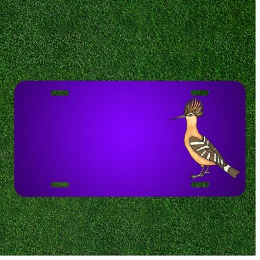 Custom Personalized License Plate With Add Names To Angry Bird Hoopoe Wings