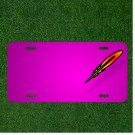Custom Personalized Car License Plate With Add Names To Feather Pen Bird