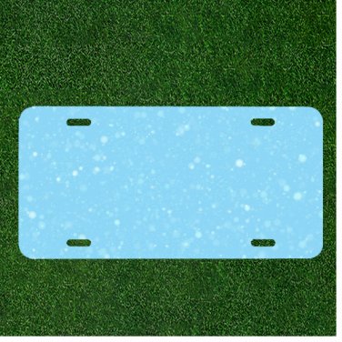Custom Personalized License Plate Tag With Amazing Blue Background Add Names