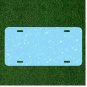 Custom Personalized License Plate Tag With Amazing Blue Background Add Names