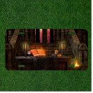 Custom Personalized License Plate Auto Tag With Lit Candles Skulls And Books