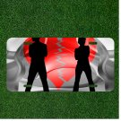 Custom Personalized License Plate Auto Tag With Man And Women Heart Broken