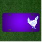 Custom Personalized License Plate With Add Names To Rooster Chicken Bird Cock
