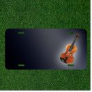 Custom Personalized License Plate Auto Tag With Violin Instrument Add Names