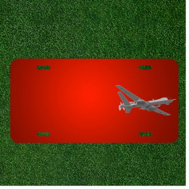 Custom Personalized License Plate With Add Names To Drone Predator Usa