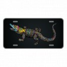 Custom Personalized License Plate Auto Car Tag With Colorful Crocodile Alligator