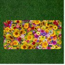 Custom Personalized License Plate Auto Tag With Stunning Colorful Flowers NEW