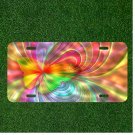 Custom Personalized License Plate Auto Tag With Rainbow Butterfly Design NEW