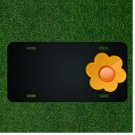 Custom Personalized License Plate With Add Names To Flower Floral Yellow
