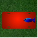 Custom Personalized License Plate With Add Names To Mosaic Blue Ceramic