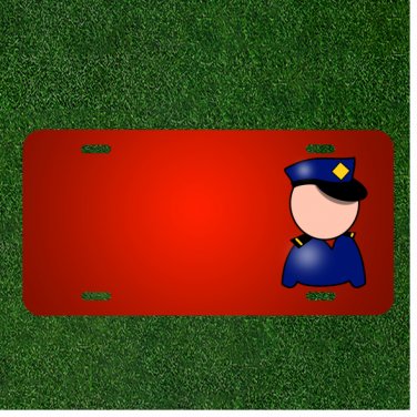 Custom Personalized License Plate With Add Names To Police Officer Police