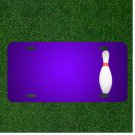 Custom Personalized License Plate With Add Names To Bowl Bowling Pin