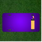 Custom Personalized License Plate With Add Names To Lighter Flame Yellow