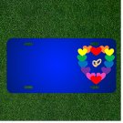 Custom Personalized License Plate With Add Names To Marriage Equality Rainbow