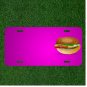 Custom Personalized Car License Plate With Add Names To Hamburger Burger