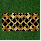 Custom Personalized License Plate Auto Tag With Fancy Gold And Black Design