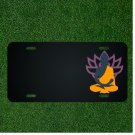 Custom Personalized License Plate With Add Names To Meditation Flower Person NEW
