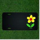 Custom Personalized License Plate With Add Names To Flower Yellow Leaf Summer