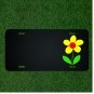 Custom Personalized License Plate With Add Names To Flower Yellow Leaf Summer