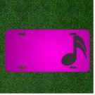 Custom Personalized Car License Plate With Add Names To Musical Sixteenth Note