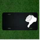 Custom Personalized License Plate With Add Names To Thumb Down Hand Dislike