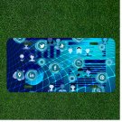 Custom Personalized License Plate Auto Tag With Social Media And People Design