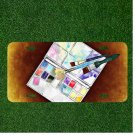 Custom Personalized License Plate Auto Tag With Make Up Box Design Art