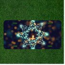 Custom Personalized License Plate Auto Tag With Lit Shiny Star Candle Design