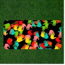 Custom Personalized License Plate Auto Tag With Colorful Hands Design Art NEW