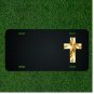 Custom Personalized License Plate With Add Names To Golden Cross Design NEW