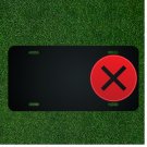 Custom Personalized License Plate With Add Names To X Symbol Design NEW