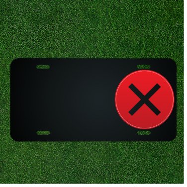 Custom Personalized License Plate With Add Names To X Symbol Design NEW